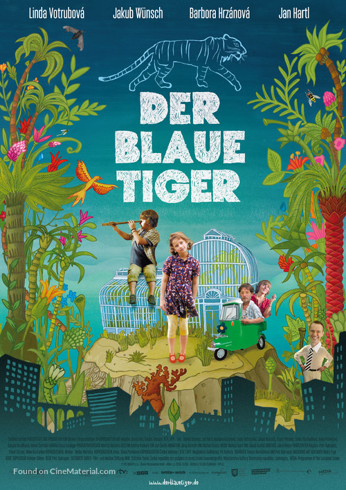 Modr&yacute; tygr - German Movie Poster