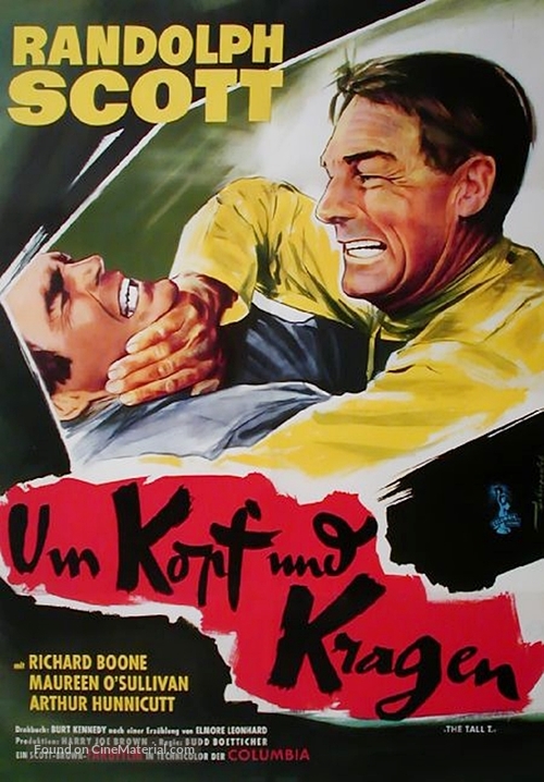 The Tall T - German Movie Poster