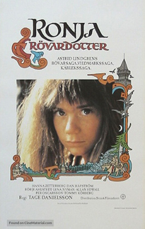 Ronja R&ouml;vardotter - Swedish Movie Poster
