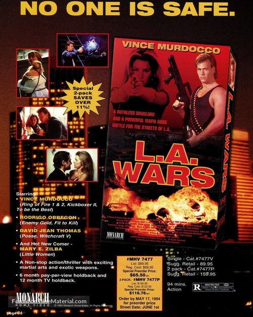 L.A. Wars - Video release movie poster