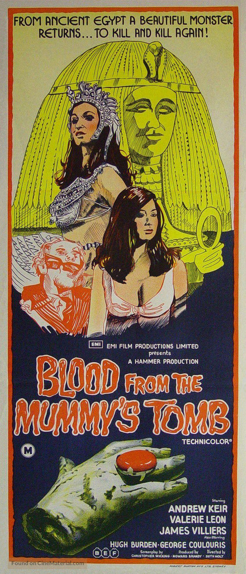 Blood from the Mummy&#039;s Tomb - Australian Movie Poster