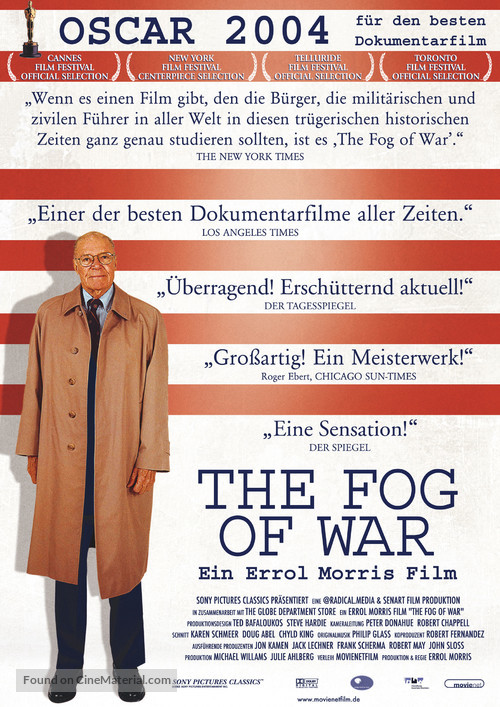 The Fog of War: Eleven Lessons from the Life of Robert S. McNamara - German Movie Poster