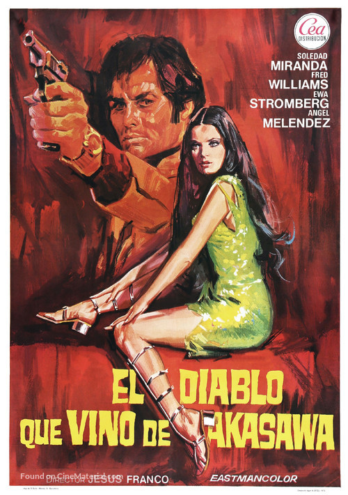 Der Teufel kam aus Akasava - Spanish Movie Poster