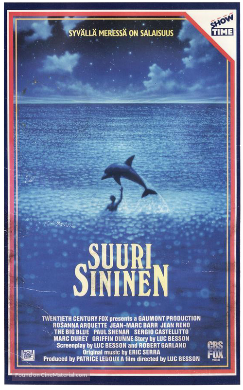 Le grand bleu - Finnish VHS movie cover