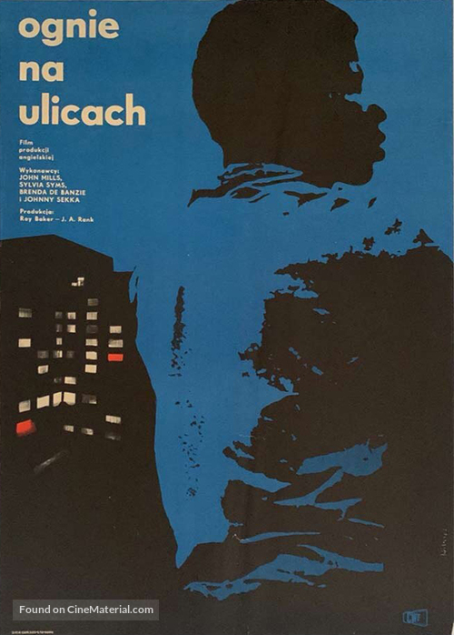 Flame in the Streets - Polish Movie Poster
