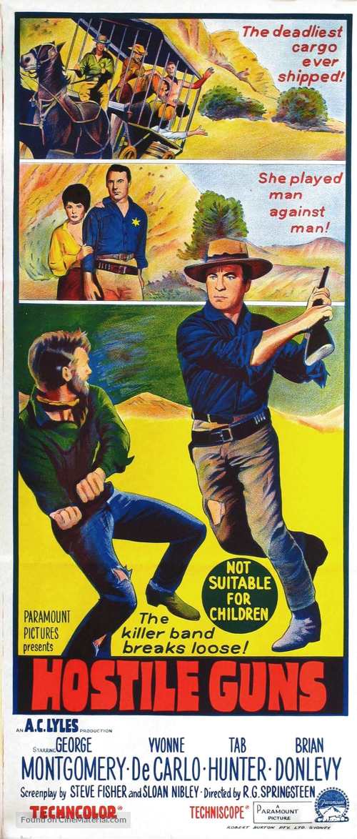 Hostile Guns - Australian Movie Poster