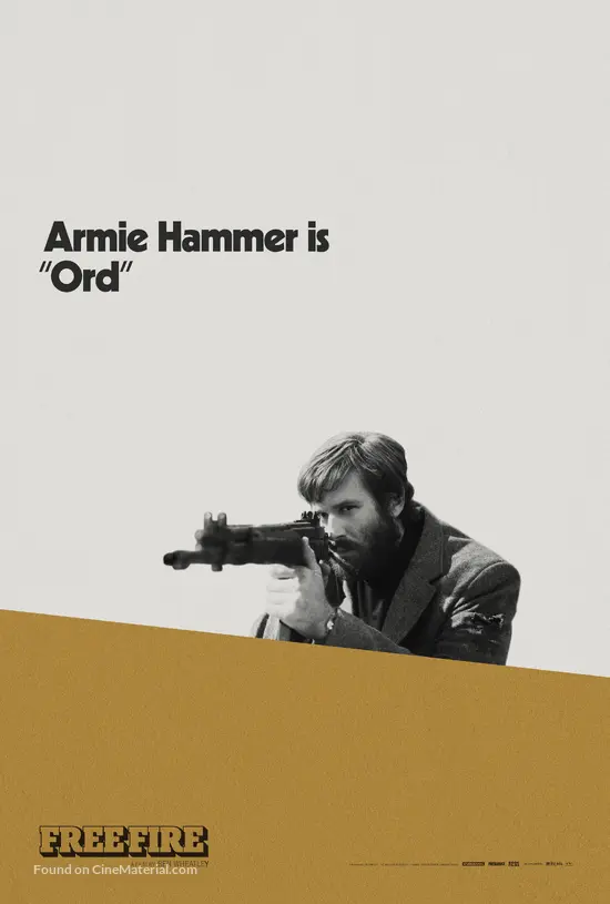 Free Fire 2017 British Movie Poster