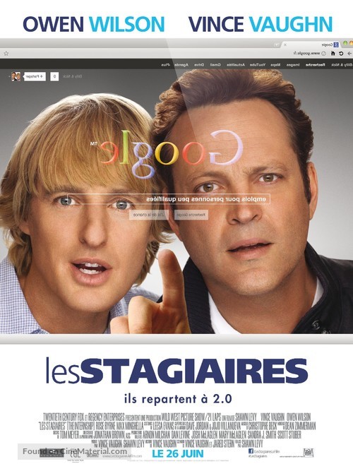 The Internship - French Movie Poster