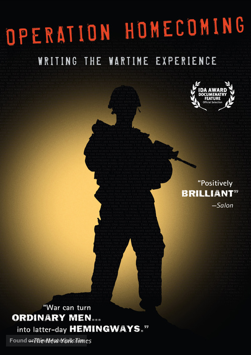 Operation Homecoming: Writing the Wartime Experience - DVD movie cover