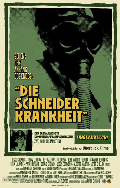 Die Schneider Krankheit - German Movie Poster