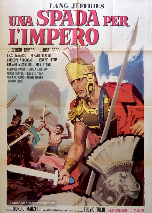 Una spada per l&#039;impero - Italian Movie Poster