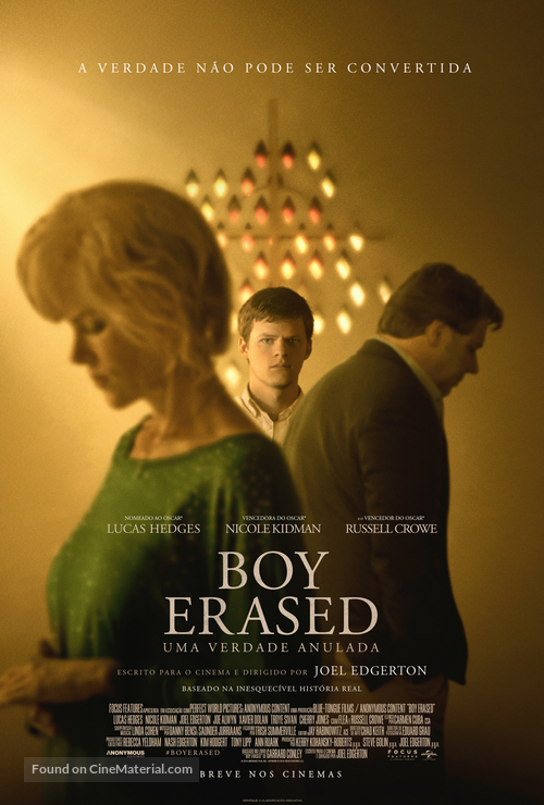 Boy Erased - Brazilian Movie Poster