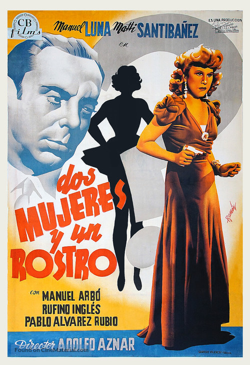 Dos mujeres y un rostro - Spanish Movie Poster