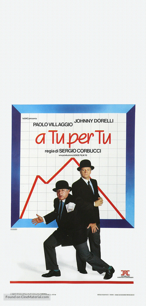 A tu per tu - Italian Theatrical movie poster