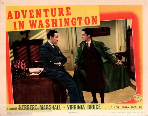 Adventure in Washington - poster