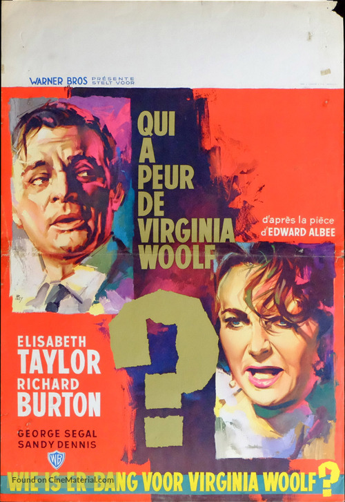 Who&#039;s Afraid of Virginia Woolf? - Belgian Movie Poster