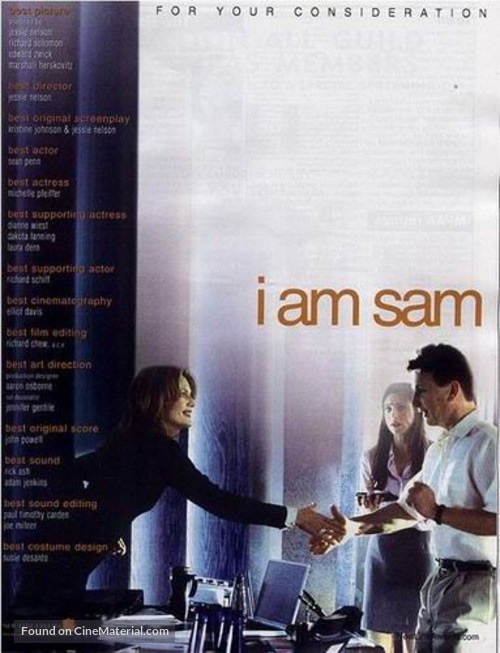 I Am Sam - For your consideration movie poster