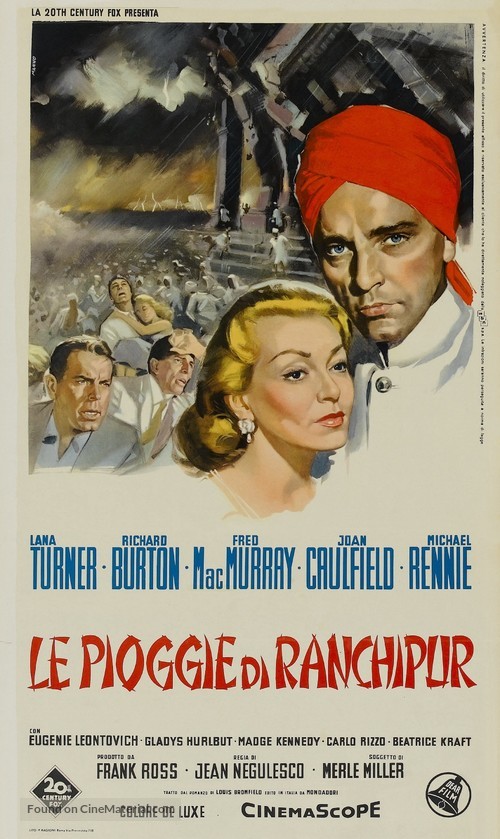 The Rains of Ranchipur - Italian Movie Poster