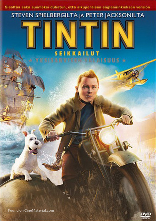 The Adventures of Tintin: The Secret of the Unicorn - Finnish DVD movie cover