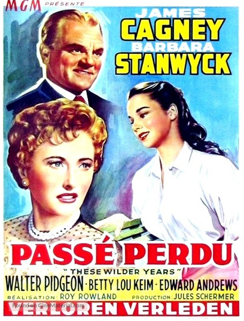 These Wilder Years - Belgian Movie Poster