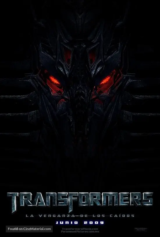 Transformers: Revenge of the Fallen - Mexican Movie Poster