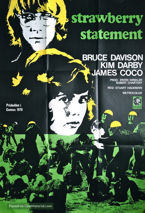 The Strawberry Statement - Swedish Movie Poster