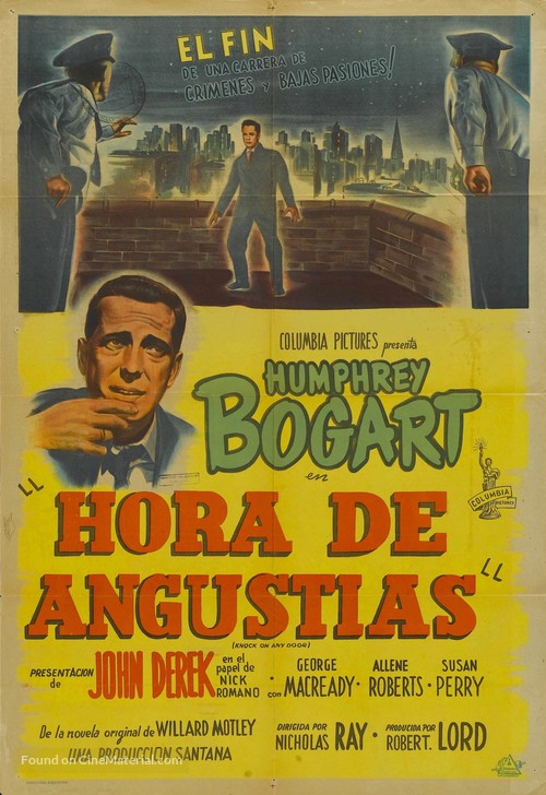 Knock on Any Door - Argentinian Movie Poster