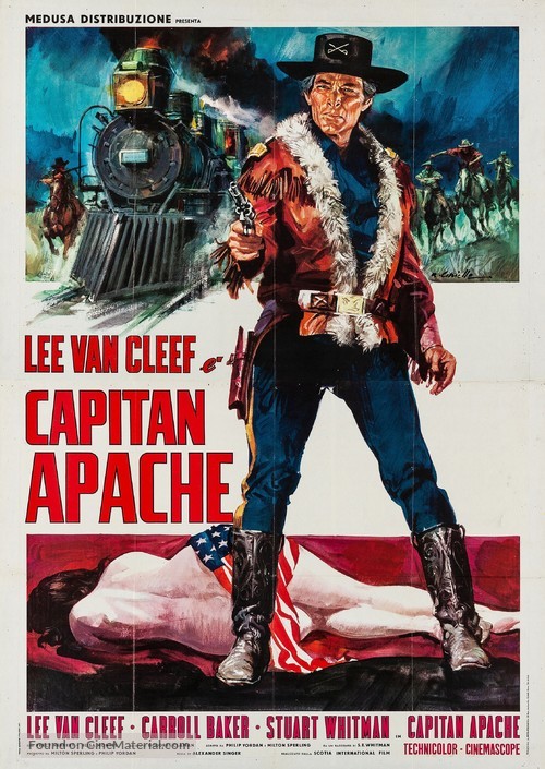 Captain Apache - Italian Movie Poster