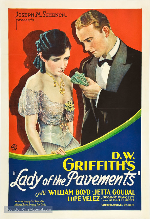 Lady of the Pavements - Movie Poster