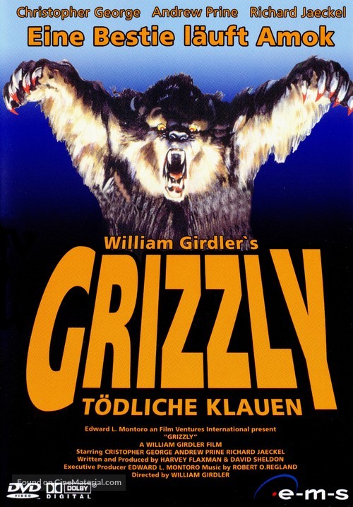 Grizzly - German DVD movie cover