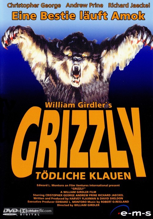 Grizzly - German DVD movie cover