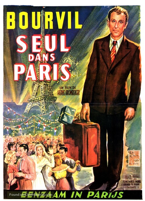 Seul dans Paris - Belgian Movie Poster