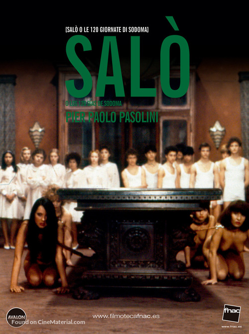 Sal&ograve; o le 120 giornate di Sodoma - Spanish DVD movie cover