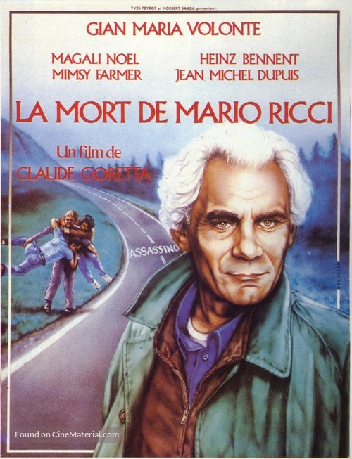 La mort de Mario Ricci - French Movie Poster