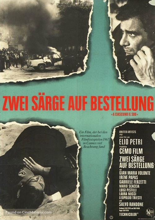 A ciascuno il suo - German Movie Poster