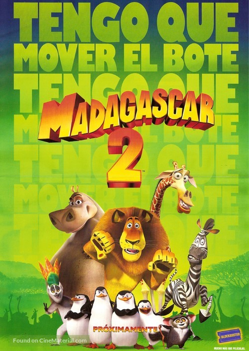 Madagascar: Escape 2 Africa - Argentinian Movie Poster