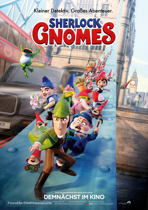 Sherlock Gnomes - German Movie Poster