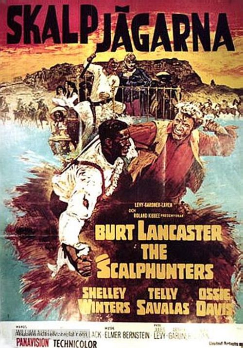 The Scalphunters - Swedish Movie Poster