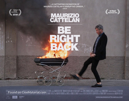 Maurizio Cattelan: Be Right Back - Movie Poster
