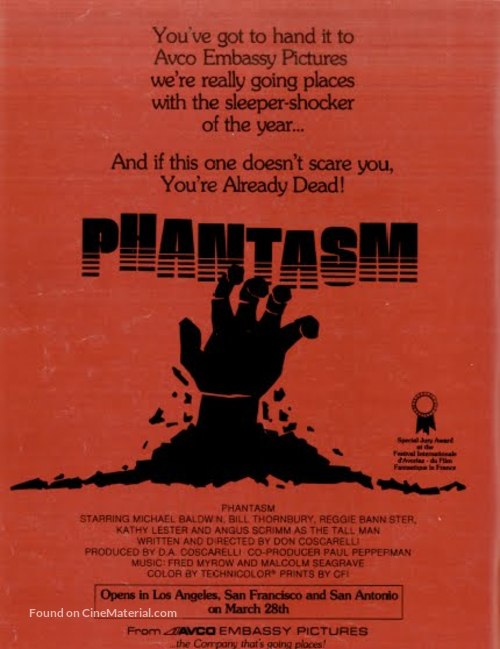Phantasm - Movie Poster