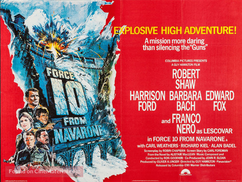 Force 10 From Navarone - British Movie Poster