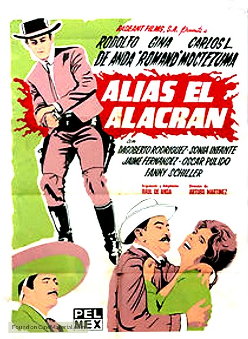 Alias El Alacr&aacute;n - Mexican Movie Poster