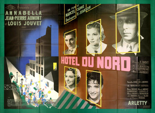 H&ocirc;tel du Nord - French Movie Poster