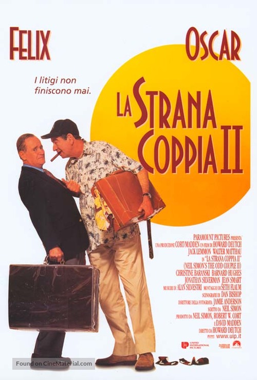 The Odd Couple II - Italian Movie Poster