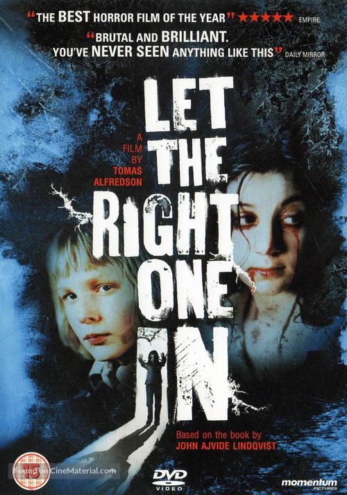 L&aring;t den r&auml;tte komma in - British DVD movie cover