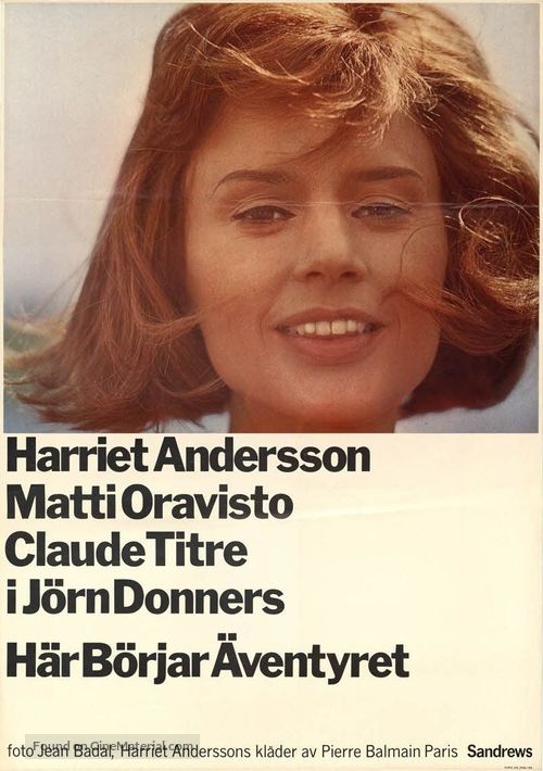 H&auml;r b&ouml;rjar &auml;ventyret - Swedish Movie Poster