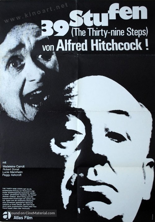 The 39 Steps - German Movie Poster