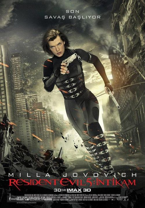 Resident Evil: Retribution - Turkish Movie Poster