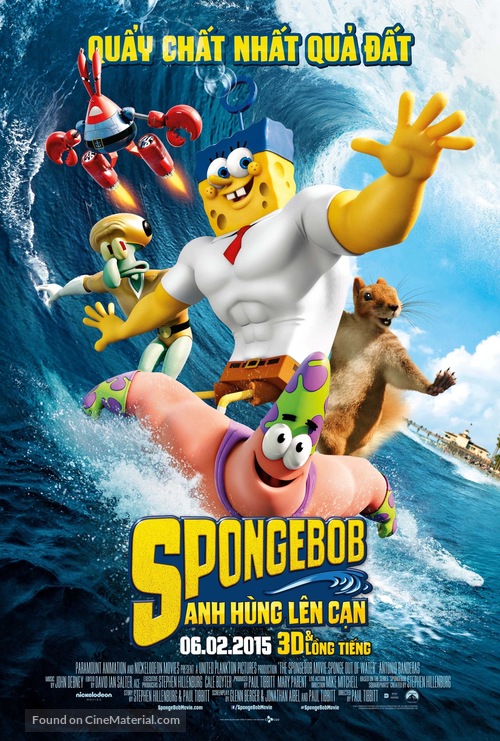 The SpongeBob Movie: Sponge Out of Water - Vietnamese Movie Poster