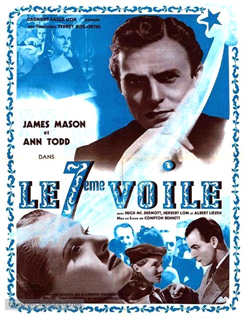 The Seventh Veil - French Movie Poster